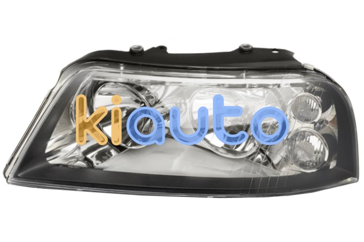 Faro delantero seat alhambra 2001-2010 base cromada / borde negro / izquierdo OE 7M7941015H / 7M7941015K / 7M7941015L