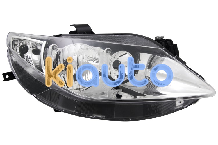Faro delantero seat ibiza 2008-2012 optica doble / base cromada / derecho OE 6J1941030A / 6J1941006A / 6J1941006B