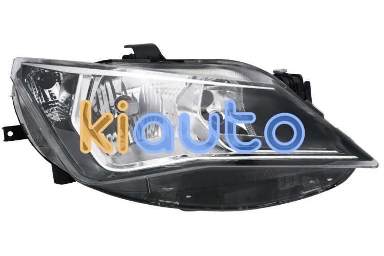 Faro delantero seat ibiza 2012-2017 optica doble / base cromada / derecho OE 6J1941006H / 6J1941006K / 6J1941006F