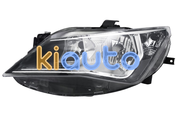 Faro delantero seat ibiza 2012-2017 optica doble / base cromada / izquierdo OE 6J1941005H / 6J1941005K / 6J1941005F
