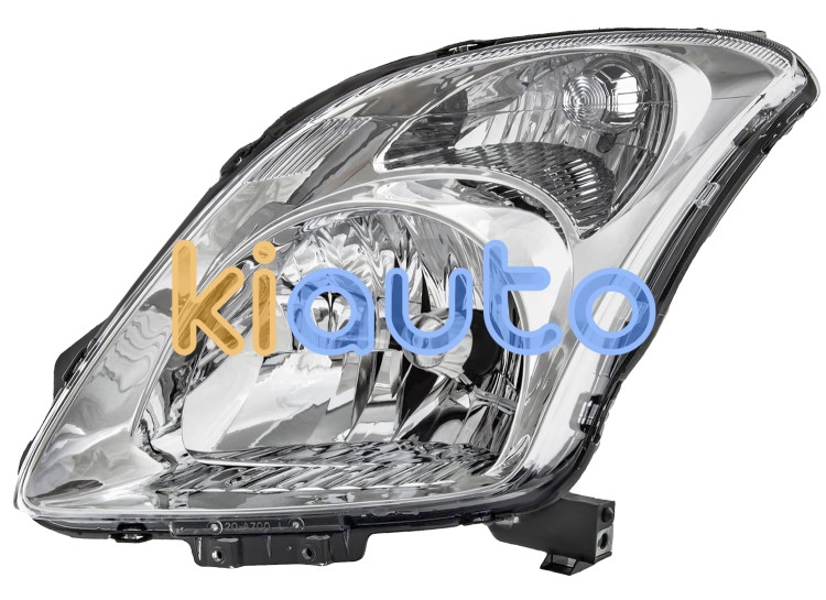 Faro delantero suzuki swift 2007-2010 base cromada / electrico / izquierdo OE 35320-63J11-000 / 35320-63J10-000 / 35320-62J11-000