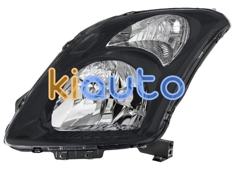 Faro delantero suzuki swift 2007-2010 base negra / electrico / izquierdo OE 35320-63J11-000 / 35320-63J10-000 / 35320-62J11-000