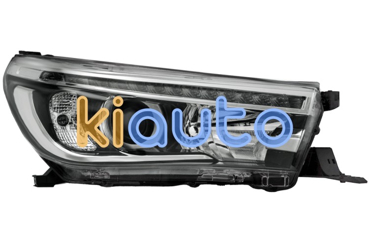 Faro delantero toyota hilux 2016-2021 base negra / derecho OE 811400K710 / 81140-0K710