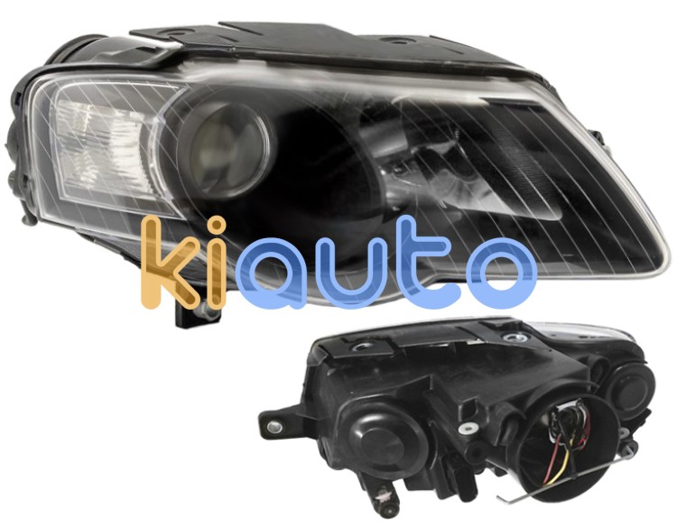 Faro delantero volkswagen passat 2005-2010 base negra / derecho OE 3C0941006AA