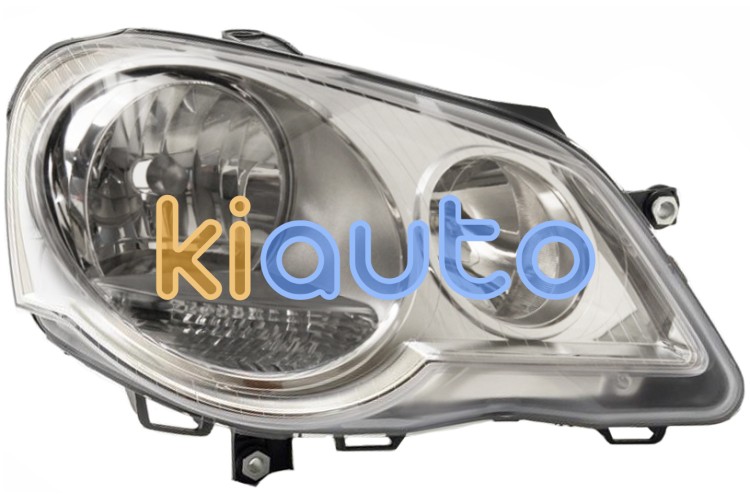 Faro delantero volkswagen polo 2005-2009 base cromada / derecho OE 6Q1941008AJ / 6Q1941008AK / 6Q1941008AQ