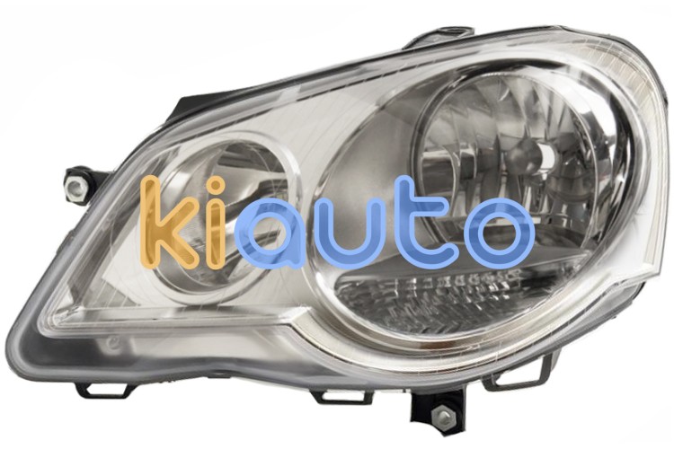 Faro delantero volkswagen polo 2005-2009 base cromada / izquierdo OE 6Q1941007AJ / 6Q1941007AK / 6Q1941007AQ