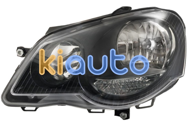 Faro delantero volkswagen polo 2005-2009 base negra / sport / izquierdo OE 6Q1941007AP / 6Q1941007AL / 6Q1941007BE
