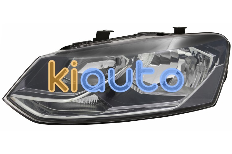 Faro delantero volkswagen polo 2014-2017 optica doble / modelo comfortline / highline / izquierdo OE 6C1941005 / 6C1941005B