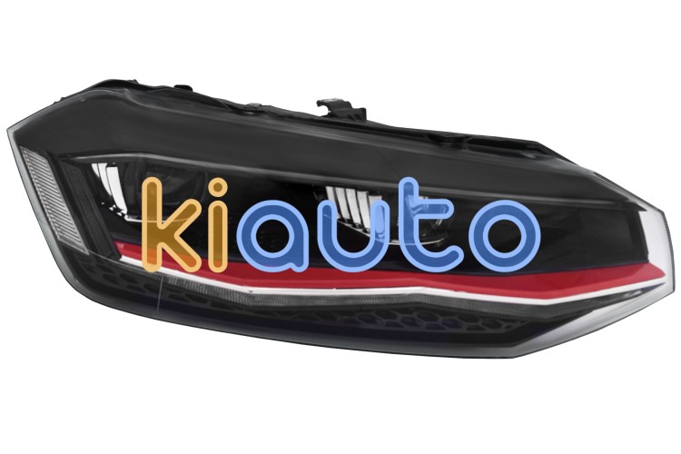 Faro delantero volkswagen polo 2017-2021 full led / detalle rojo / derecho OE 2G1941774A