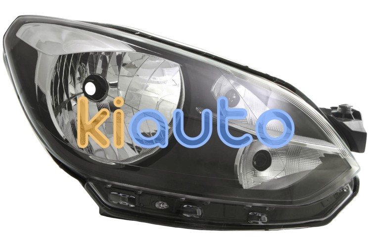 Faro delantero volkswagen up 2012-2016 base negra / con borde negro / derecho OE 1S1941016H / 1S1941016K / 1S1941016M