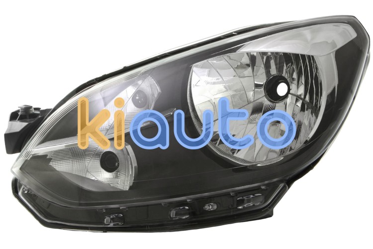 Faro delantero volkswagen up 2012-2016 base negra / con borde negro / izquierdo OE 1S1941015H / 1S1941015K / 1S1941015M