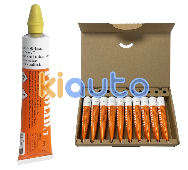 Fixolid – marcador de pintura 10 unidades - amarillo