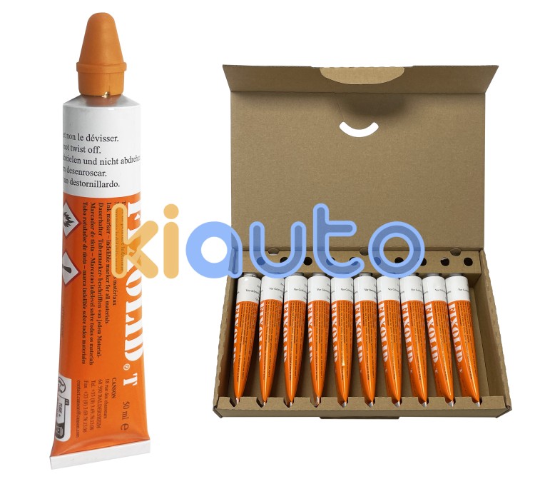 Fixolid – marcador de pintura 10 unidades - naranja