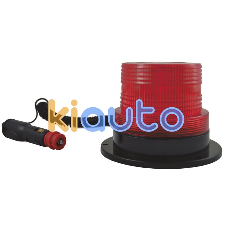 Girofaro destellante rotativo perfil bajo - rojo