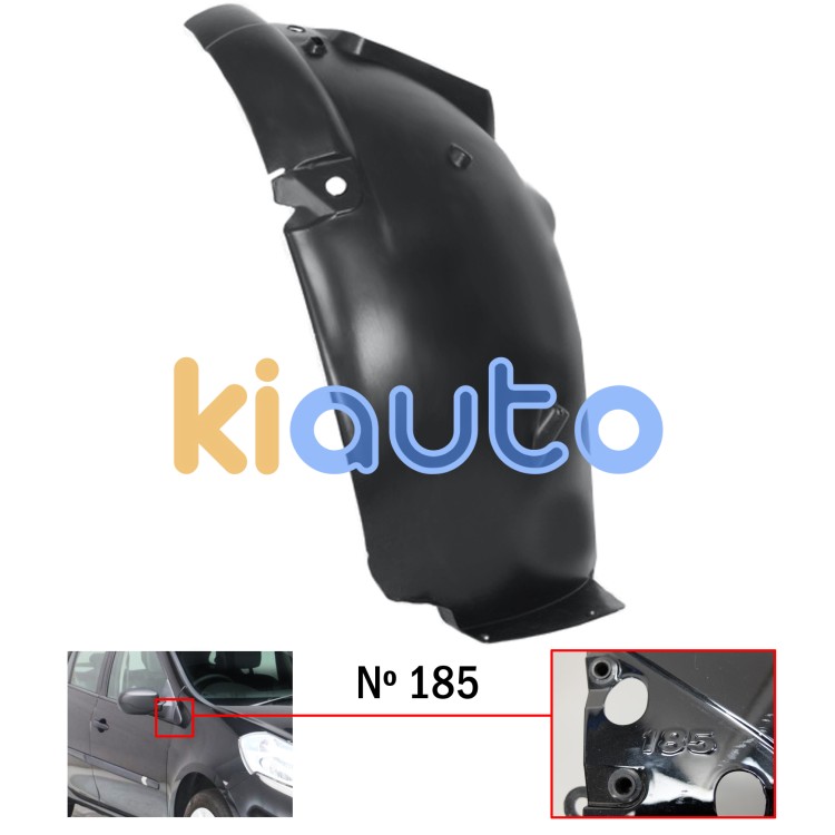 Guardabarros renault clio 2005-2009 modelo 185 / parte delantera / delantero derecho OE 8200289937