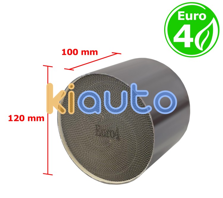 Interior metalico euro 4 gasolina / diesel redondo boca 120mm diametro x 100mm longitud