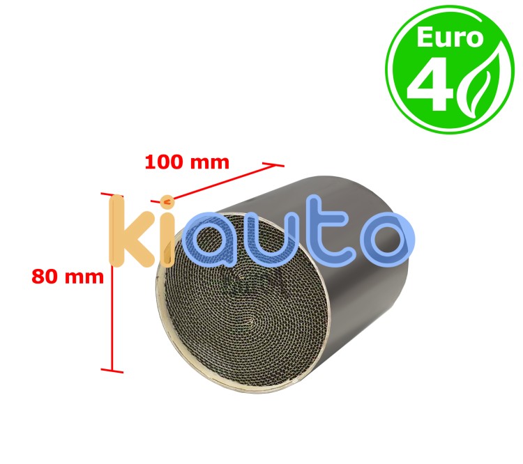 Interior metalico euro 4 gasolina / diesel redondo boca 80mm diametro x 100mm longitud