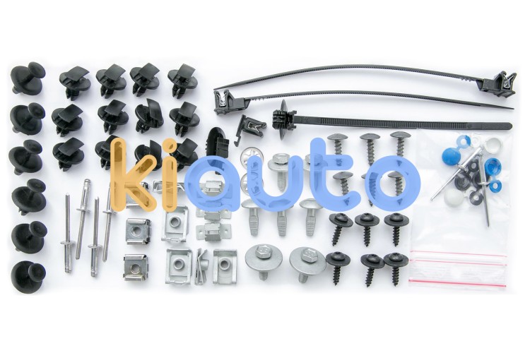 Juego fijaciones paragolpes citroen c4 2004-2008 delantero / completo OE 1612688380