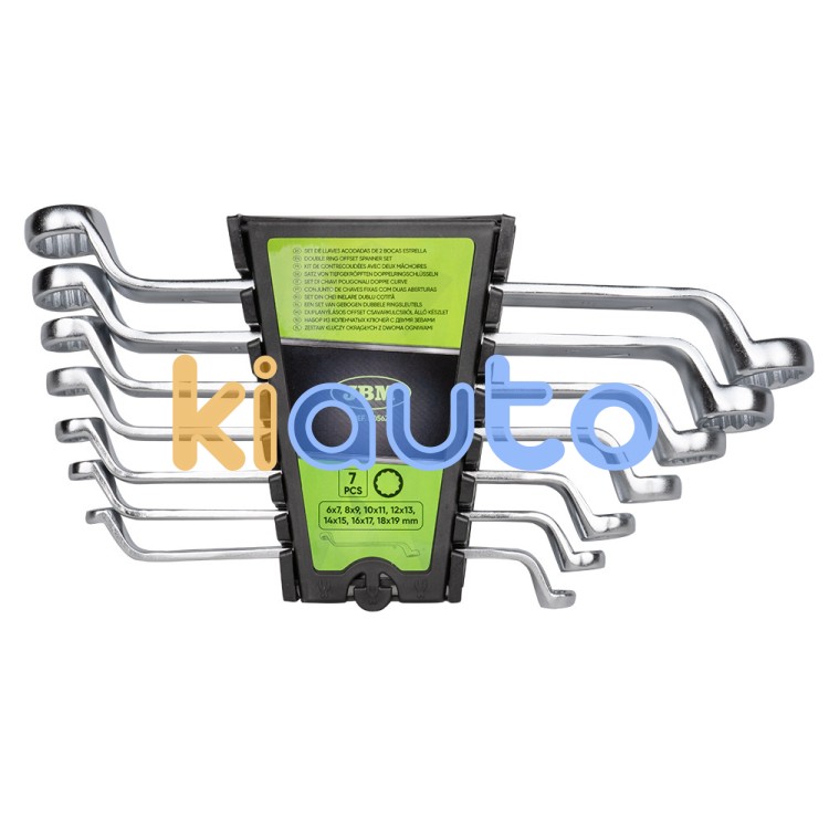 Kit llaves 2 bocas estrella acodadas 7 llaves