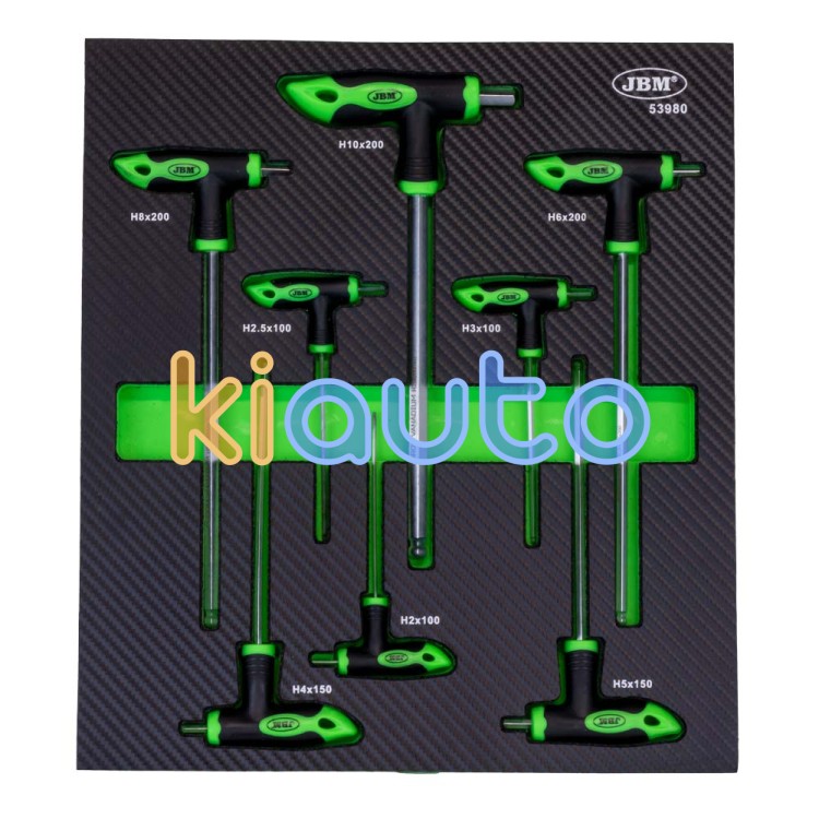 Kit llaves allen en forma de "t" 8 llaves