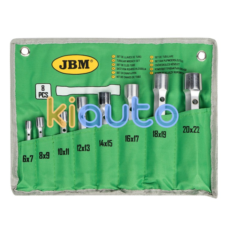 Kit llaves de tubo 8 llaves