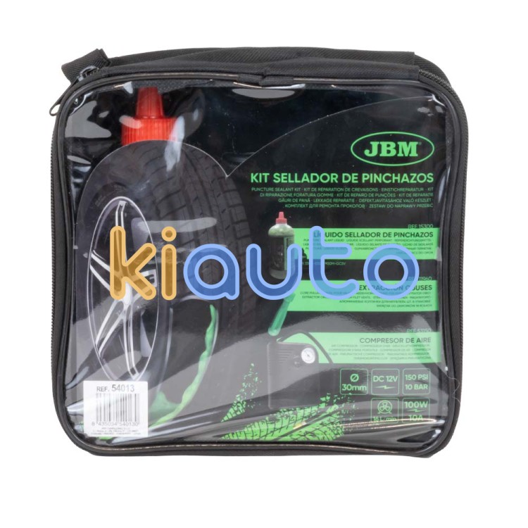 Kit sellador de pinchazos - líquido y compresor de aire