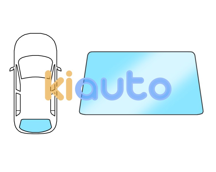Luneta ford kuga 2013-2016 trasera / termica / verde / antena / molduras premontadas Eurocode 3581BGSRAIW