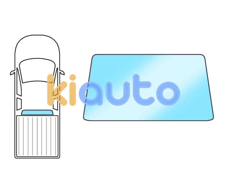 Luneta mitsubishi l200 2005-2010 pick-up 2/4 puertas / trasera / termica / verde / descendente Eurocode 5679BGNPOW1J