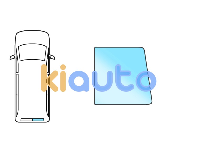 Luneta nissan nv400 2021-2024 trasera / 2 puertas trasera / termica / verde / derecha Eurocode 7281BGSVR