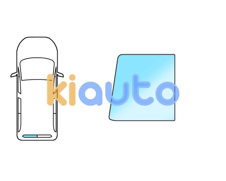 Luneta volkswagen caddy 2020-> trasera / 2 puertas traseras / fria / verde / izquierda Eurocode 8659BGSVLU1H