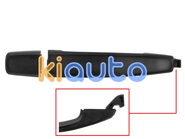 Maneta de puerta exterior chevrolet aveo 2006-2011 sedan / negra / delantera derecha OE 25972957