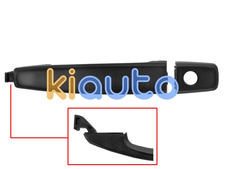 Maneta de puerta exterior chevrolet captiva 2011-2015 negra / con agujero llave / delantera izquierda OE 96468268
