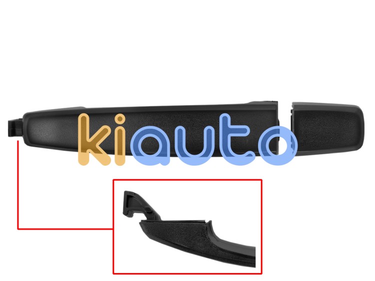 Maneta de puerta exterior chevrolet captiva 2011-2015 negra / trasera izquierda OE 96468254