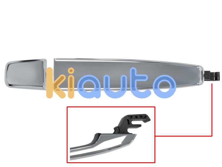 Maneta de puerta exterior chevrolet cruze 2009-2012 cromada / delantera derecha OE 25936893