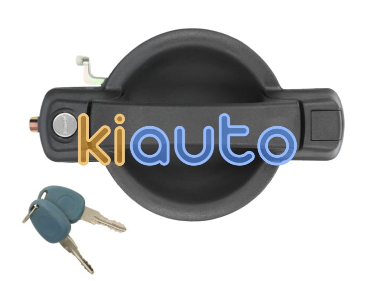 Maneta de puerta exterior fiat doblo 2006-2010 negra / con llave / delantera derecha OE 735294303 / 735309959