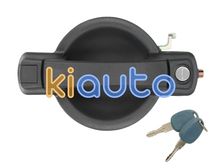 Maneta de puerta exterior fiat doblo 2006-2010 negra / con llave / delantera izquierda OE 735294304 / 735309960