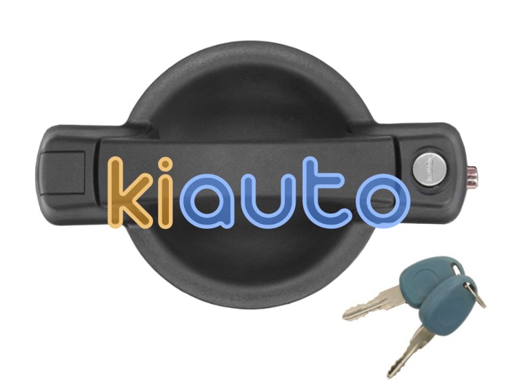 Maneta de puerta exterior fiat doblo 2006-2010 negra / con llave / lateral derecha OE 735296050 / 735309961