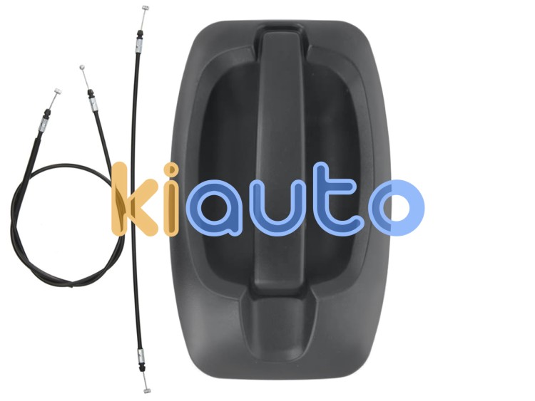 Maneta de puerta exterior fiat ducato 2006-2014 negra / con cable / lateral izquierda OE 9101CV / 9117G2 / 735426421