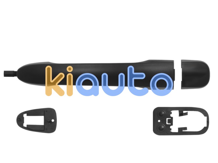 Maneta de puerta exterior fiat stilo 2001-2008 negra / trasera izquierda OE 735440855