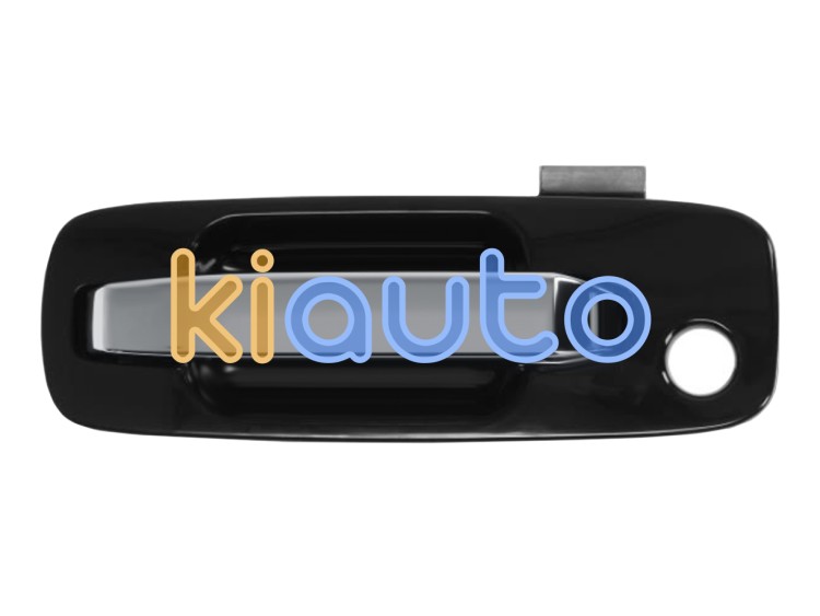 Maneta de puerta exterior nissan x-trail 2004-2007 negra / manilla cromada / con agujero llave / delantera izquierda OE 80607EQ30A