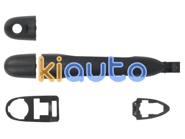 Maneta de puerta exterior renault kangoo 2013-2021 negra / delantera derecha OE 7701478188
