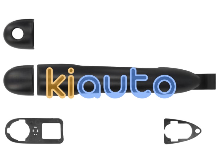 Maneta de puerta exterior renault modus 2008-2014 negra / trasera derecha OE 7701475753
