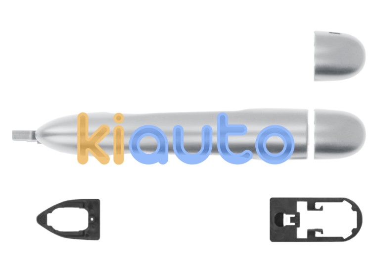 Maneta de puerta exterior renault scenic 2006-2009 plata delantera izquierda OE 7701474437