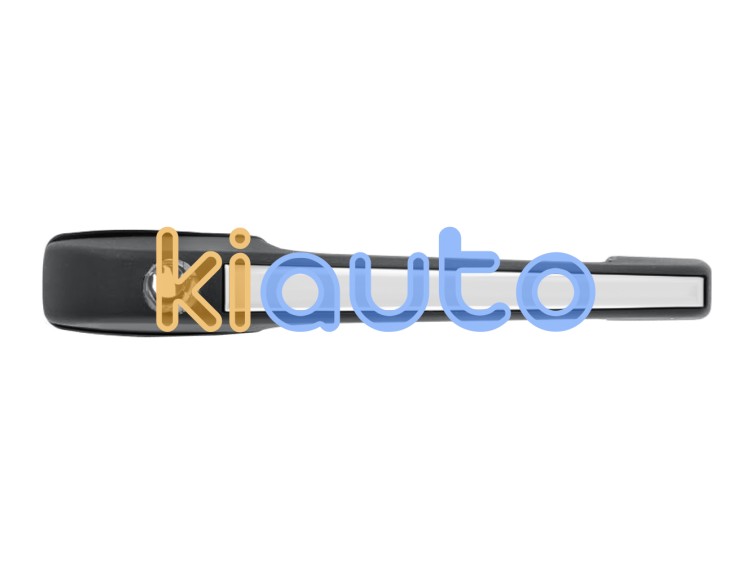 Maneta de puerta exterior volkswagen polo 1990-1995 negra con inserto cromado / con agujero llave / delantera derecha OE 191837208 / 191837206A
