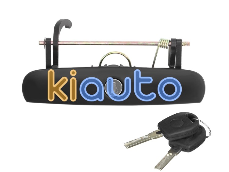 Maneta de puerta exterior volkswagen polo 2001-2005 negra / con llave / porton trasero OE 6Q6827565BGRU-KY