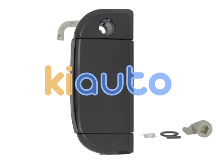 Maneta de puerta exterior volkswagen transporter t4 1990-1996 negra / con agujero llave / delantera izquierda OE 801737205
