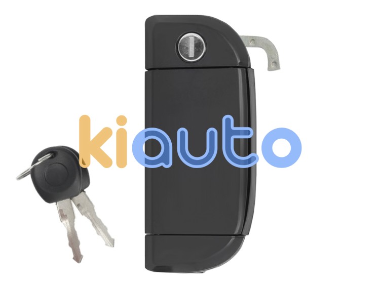 Maneta de puerta exterior volkswagen transporter t4 1996-2003 negra / con llave / delantera derecha OE 701837206