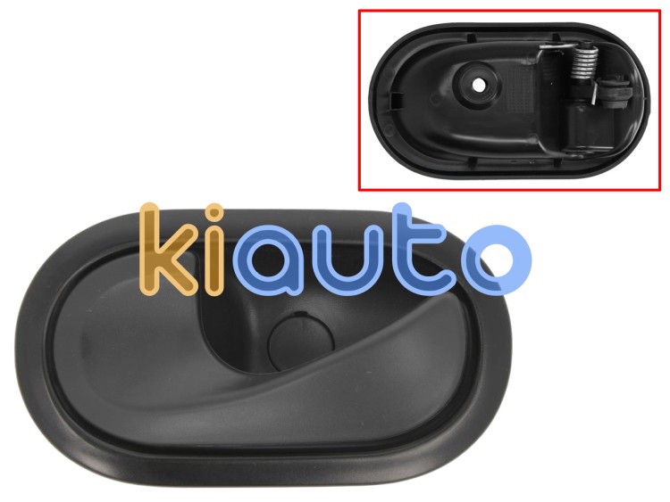 Maneta de puerta interior dacia lodgy 2017-2022 para clip / con palanca negra / base negra / trasera izquierda OE 8200733848