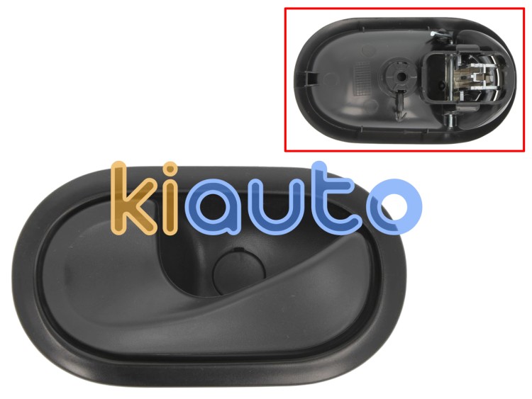 Maneta de puerta interior smart forfour 2014-2020 para cable / con palanca negra / base negra / delantera izquierda OE 8200310579