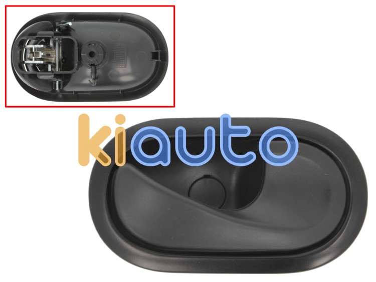 Maneta de puerta interior smart forfour eq 2020-2022 para cable / con palanca negra / base negra / delantera derecha OE 8200310580